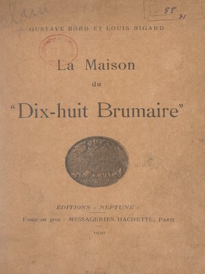 cover image of La maison du "Dix-huit brumaire"